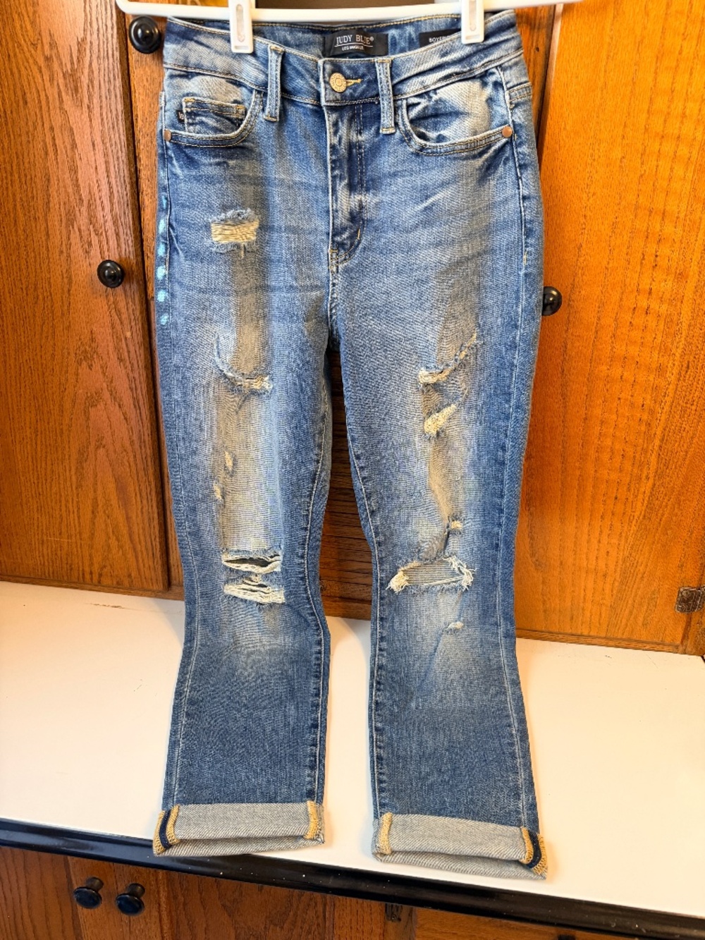 Judy Blue Distressed Boyfriend Fit 1/25